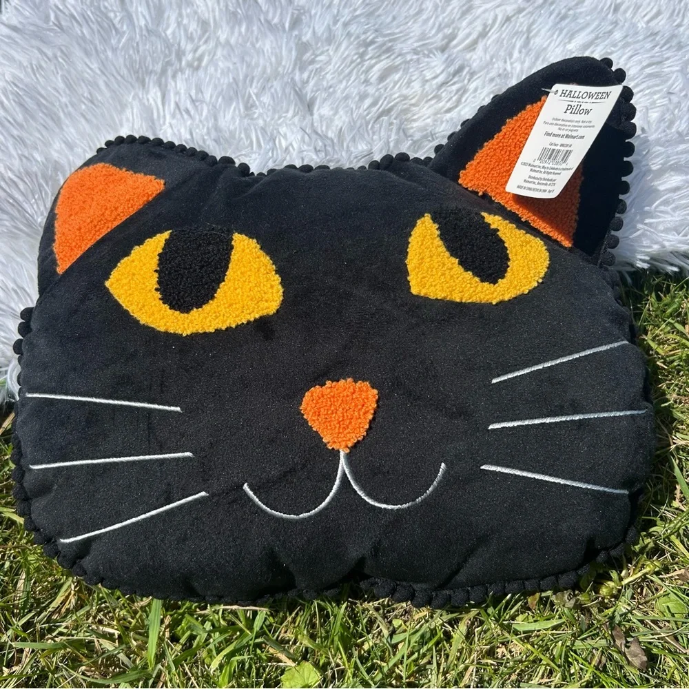 Halloween Black Cat Decorative Pillow 14